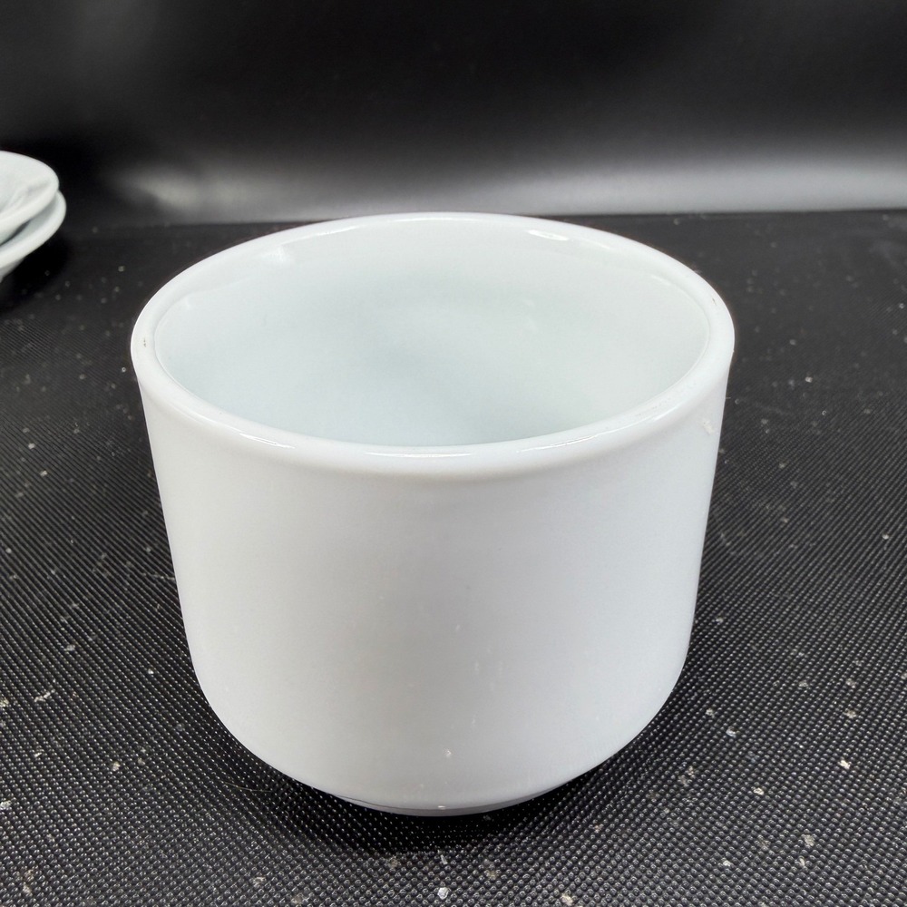 La Bomboniera Italian Flag Cappuccino Cup and Saucer Set White Ceramic 4pc - Picture 12 of 13
